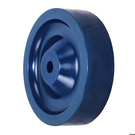 Durastar Wheel; 5X1.25 Solid Polyurethane (Blue); 1/2 Plain Bore 514SPU83L